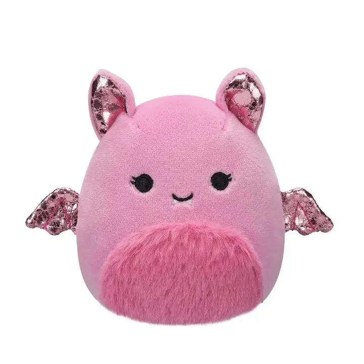 Squishmallow 4” Plush Toy - Sheena, Pink Metallic Mystery Capsule 2025 Plush Figure from the Halloween Mystery Capsule Collection