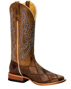 Horse Power Men's Patchwork Western Boot Broad Square Toe - Hp1860