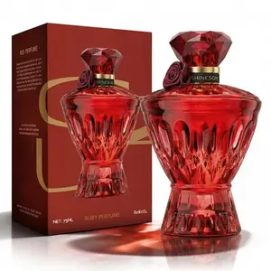 Cherry Vanilla Gourmand Perfume for Women 75ML, Dark Fruity Amber Eau De Parfum, Sweet Gourmand Notes, Long Lasting Rich Scent, Gem Fragrance, Floral Fruity Vanilla