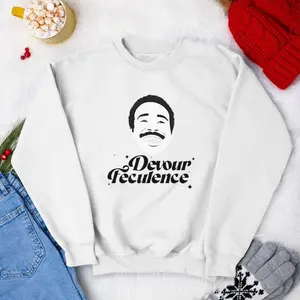 Severance sweatshirt- Devour Feculence - Mr. Milchick - Unisex garment-dyed heavyweight t-shirt -Lumon Industries Shirt, Vintage