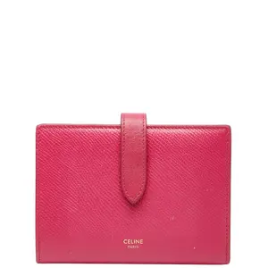 Pre-owned Celine Others Small Leather Goods Strap Wallet Leather Wallet