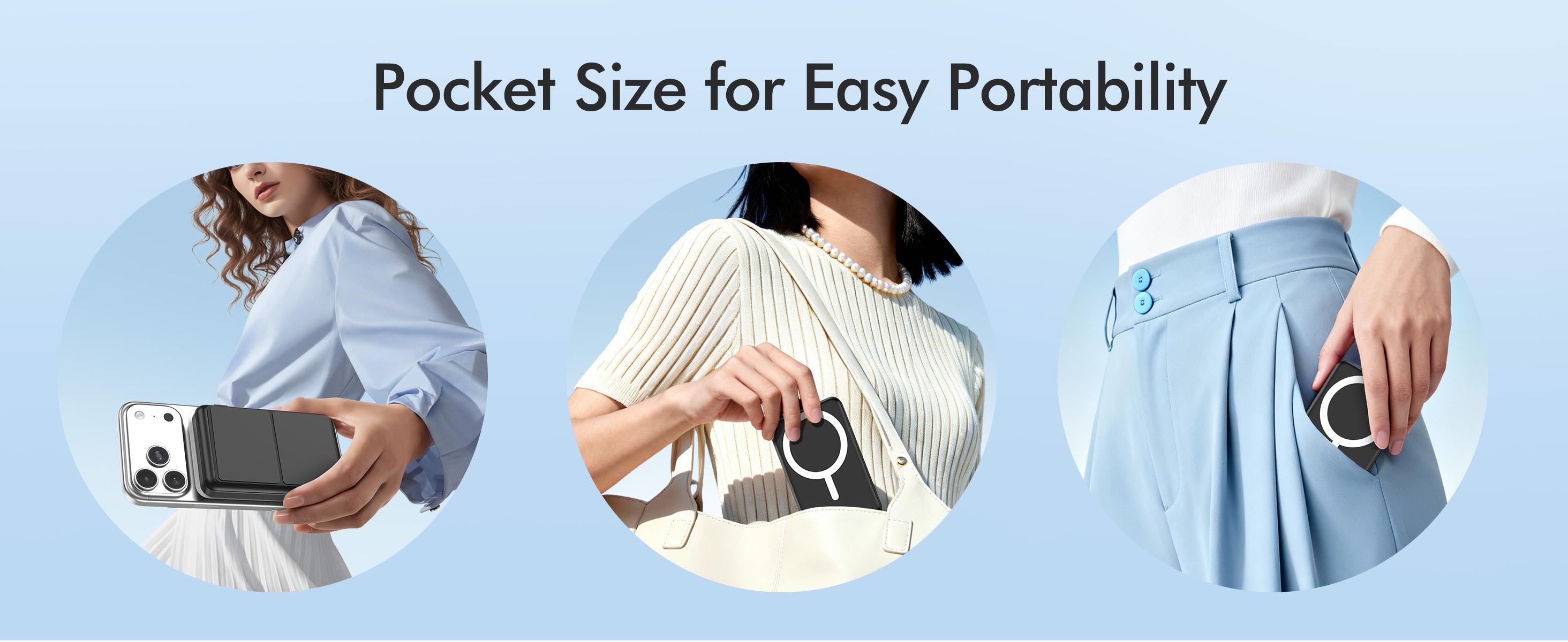 Power Bank / Portable Charger / Magnetic Power Bank / Portable Battery Pack — Magnetic Portable Wireless Fast Charger — 10,000mAh Wireless Power Bank — Supports 22.5W PD Fast Charging — Features LED Display — Compatible with iPhone 12–17 Series