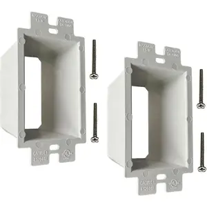 IMBA-BE1 (UL Listed) 1-Gang Non-Metallic Electrical Power Outlet Box Extender for Power  Receptacles Accessories, 2-Pack