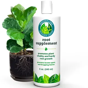 Root supplement liquid root stimulator for fiddle leaf fig indoor plants propagation promoter root rot treatment food for healthy roots stems leaves 8 oz