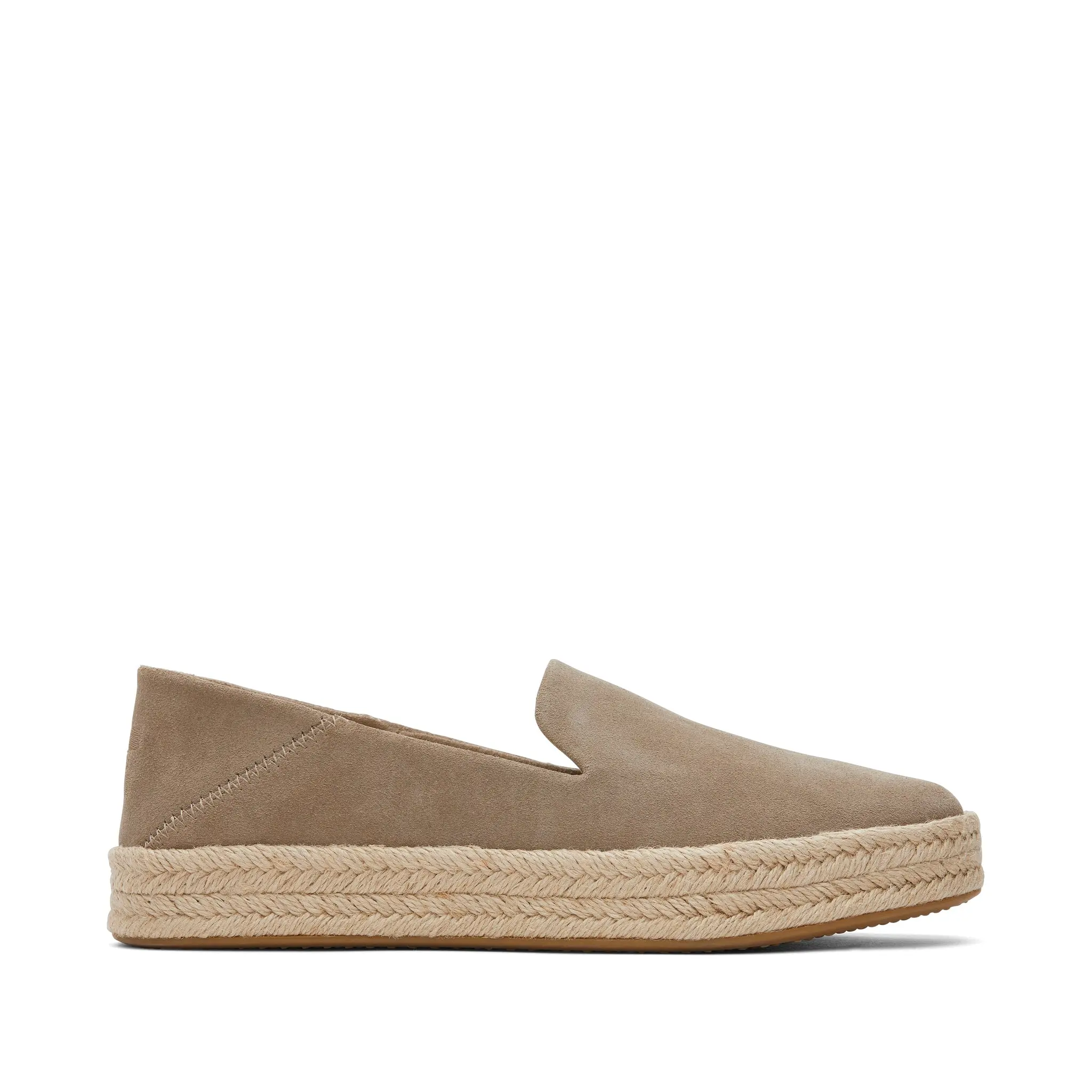 Carolina Taupe Suede Espadrille