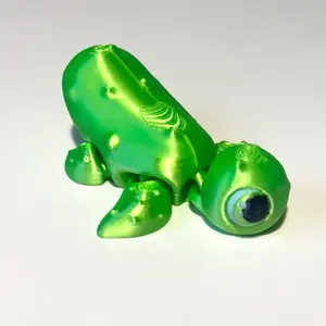Pickle Turtle - 3D Printed Articulating FIgure Pickle Turtle - 3D Printed Articulating FIgure