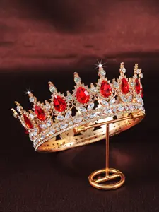 Rhinestone Crown for Wedding, Bridal Party Favor, Elegant Bridal Headwear for Wedding Bridal Party Formal Occasions, Fashion Hair Accessories for Women