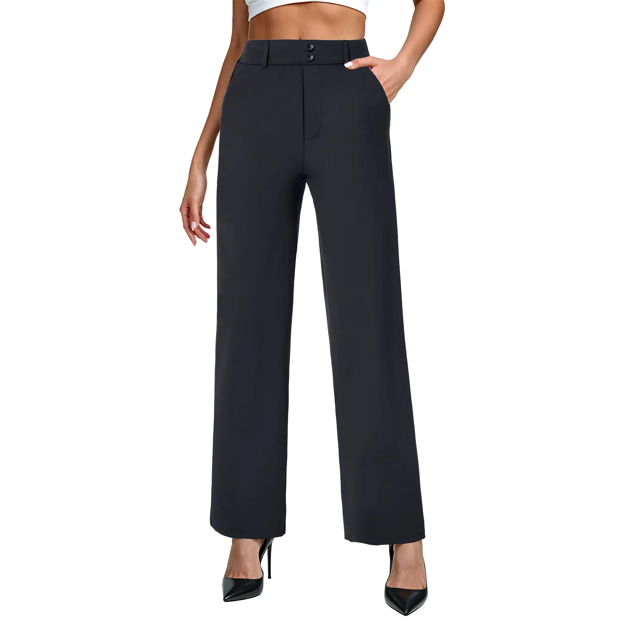 FireSwan Womens Wide Leg Dress Pants High Waist Stretch Slacks Work Pants with Pockets Business Casual Office Trousers - TikTok Shop FireSwan Womens Wide Leg Dress Pants High Waist Stretch Slacks Work Pants with Pockets Business Casual Office Trousers - TikTok Shop
