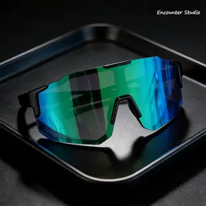 High-definition polarized outdoor glasses for sports, hiking, cycling, sun protection, UV protection sunglasses, Unisex colorful running glasses