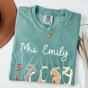 Custom Dance Teacher Shirt, Dancing Shirt for Ballet Teacher, Ballet Tee, Personalized Ballet Dancer Gift, Dance Lover Shirt