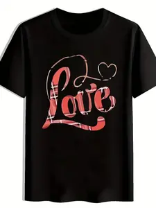 [ Graphic Tee] Black Short-Sleeved T-Shirt Featuri