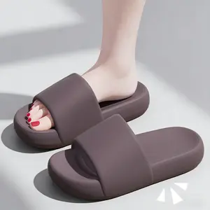 Soft Squishy Waterproof Pillow Slides Cloud Foam Platform Slippers with Running Shoe Level Cushioning Shock Absorption Anti Slip Comfort for Women & Men - Girl