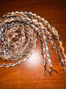 Goldrush single ended and double ended wool dreadlock extensions