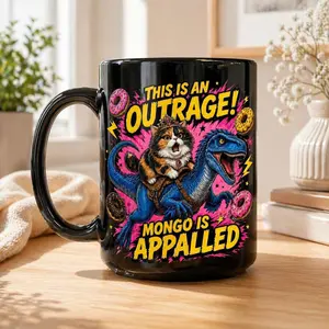 Dungeon Crawler Carl Gaming Coffee Cup,Mongo Is Appalled Printed Ceramic Mug,Funny LitRPG Book Fan Drinkware,Dungeon Crawler Carl Series Novelty Mug,Game Lover Geek Nerd Decorative Tea Cup,11oz Glossy Microwave Safe Gaming Beverage Vessel