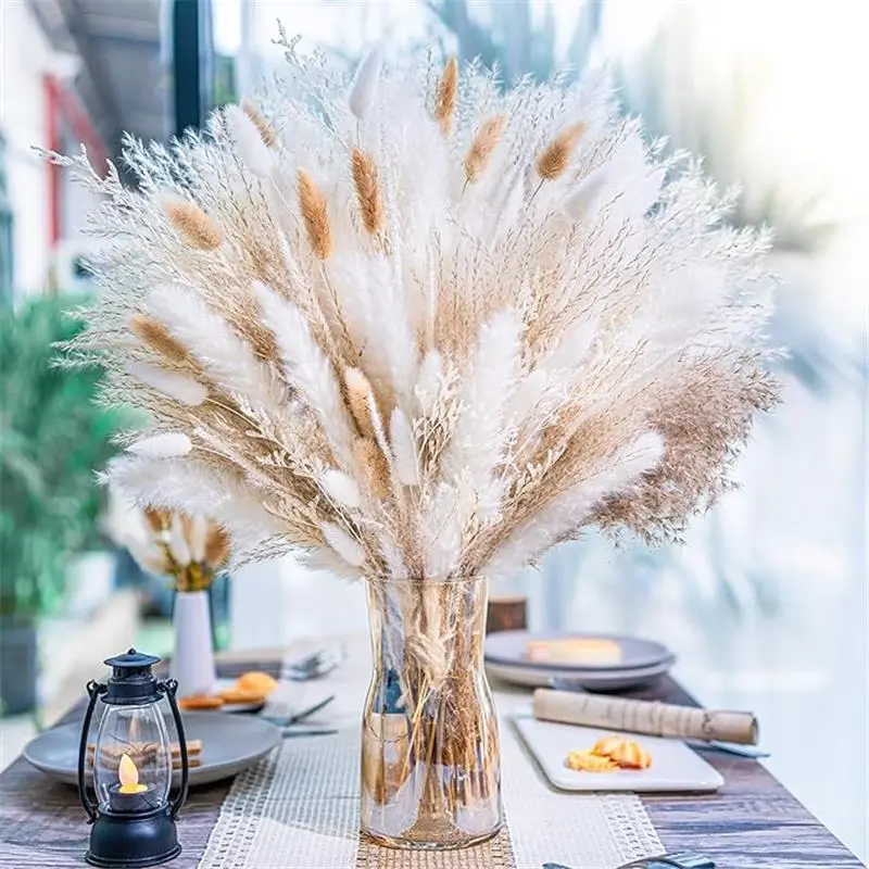95 PCS Natural Pampas Grass Decor Bouquet