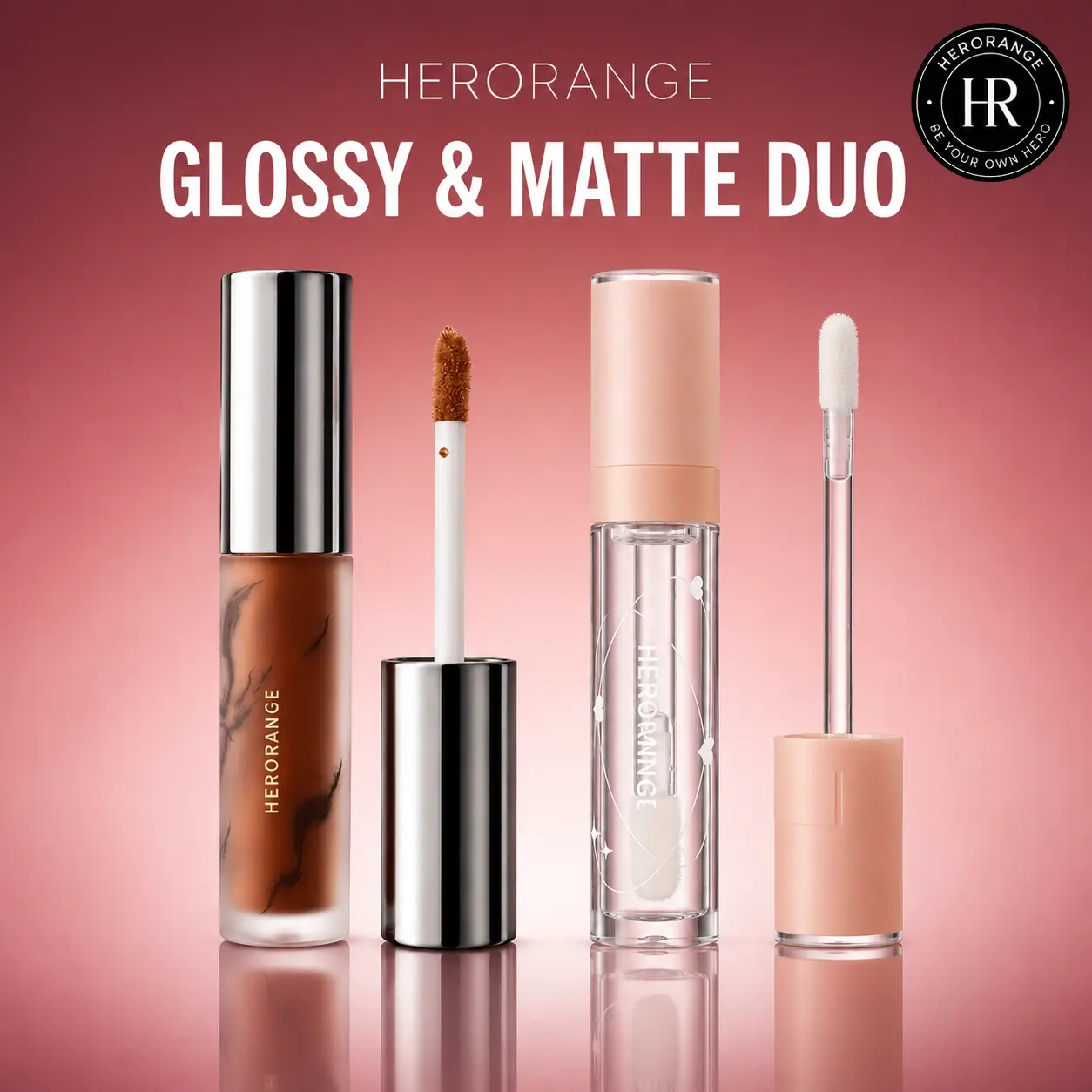 2-Piece Lip Care Set (01+02): Velvet Matte Lipstick & Nourishing Lip Oil - Transfer-Proof, Hydrating Color, Plumping Effect, Flattering Shades for All Skin Tones - Moisturizer Lipgloss for Fall Festivities, Holiday Gifting