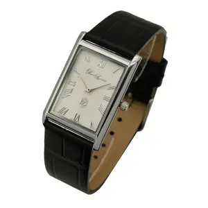 Pierre Lucerne SQ Platinum Japan Quartz Mens Tank Watch