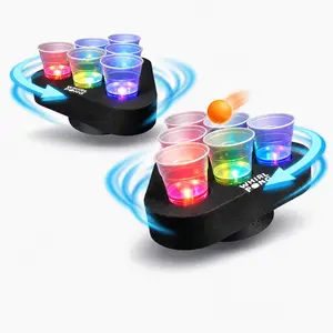 Whirl Pong LED Light Up Spinning Cup Pong Game (Set of 2)