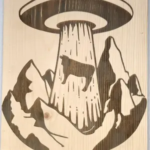 laser engraved ufo