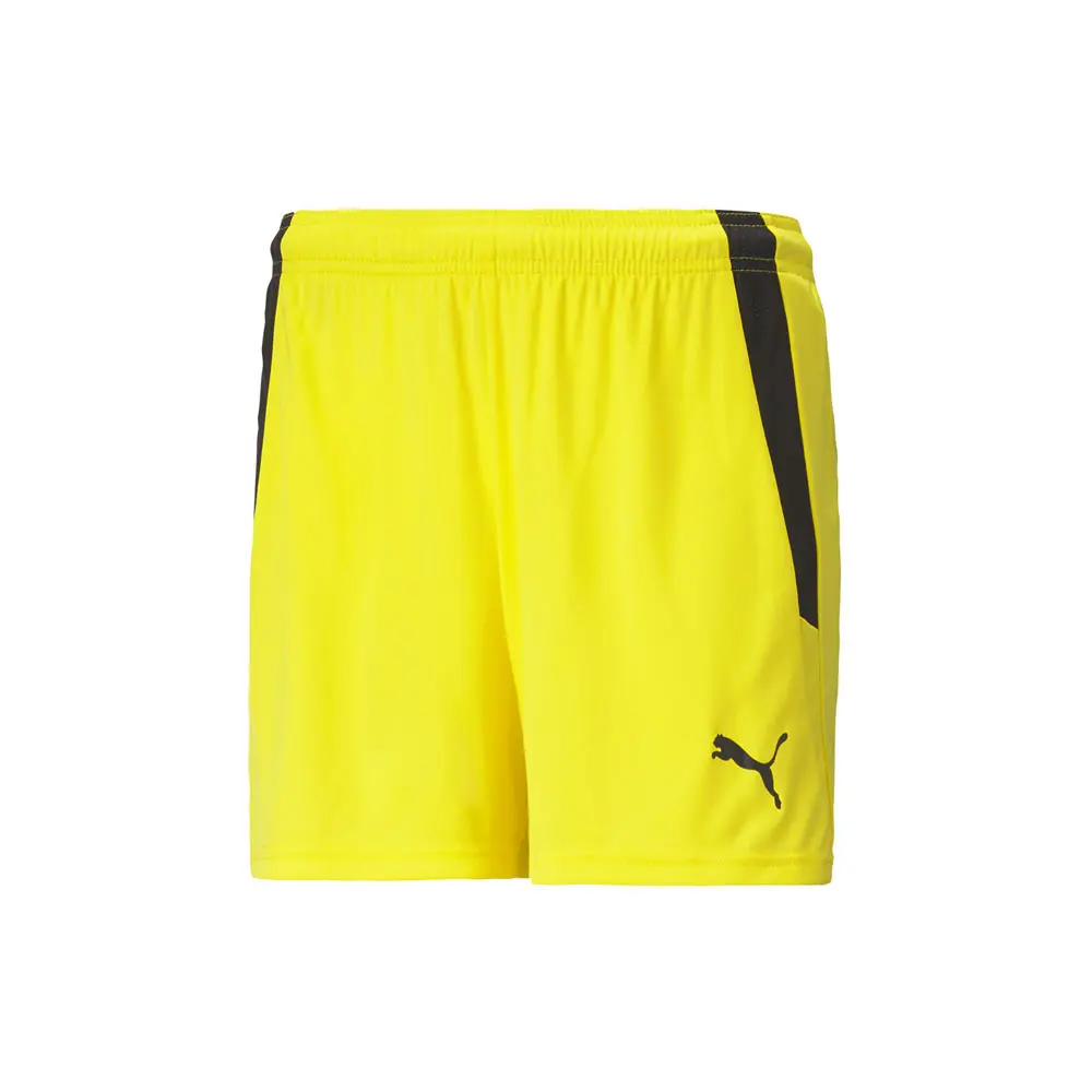 PUMA Womens Team Liga Shorts Casual Bottoms Casual - Yellow