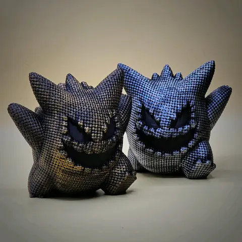 Gengar-Inspired 3d Printed Statue Figurine