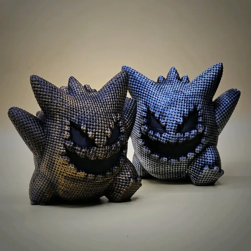 Gengar-Inspired 3d Printed Statue Figurine