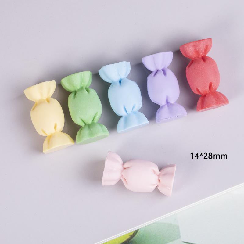 5pcs Craft Additions Resin Additions Simulation Three-Dimensional Candy Macaron Color Cream Glue Mobile Phone Case Decoration, Blind Box Toy