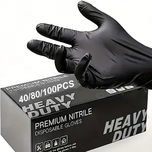Nbr Disposable Nitrile Gloves, High-Elastic Synthetic Protective Nitrile PVC Gloves, Durable & Comfortable Workwear Accessories