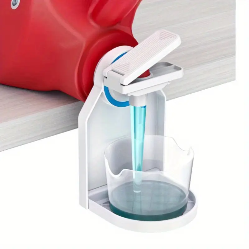 Premium Laundry Detergent Cup Storage Set with Bottles - Leak-Proof Design, Fabric Softener Dispenser, Drip-Saving Valve, Ideal for Laundry Storage