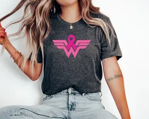 Cancer Ribbon Wonder Shirt, Cancer Survivor T-Shirt, Cancer Warrior Shirt, Breast Cancer Shirt, Cancer Fighter, Cancer Awareness Shirt