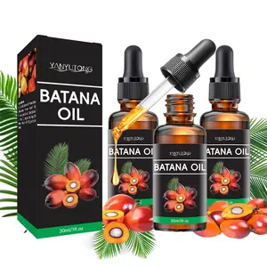 3-piece set of 30ml Batana hair essential oil, sourced from Honduras, nourishes hair and reduces dryness and roughness, Hair Treatment, Moisturizing, Hydrating, Nourishing. Batana dry oil is suitable for all hair types Haircare Hair Care Serum