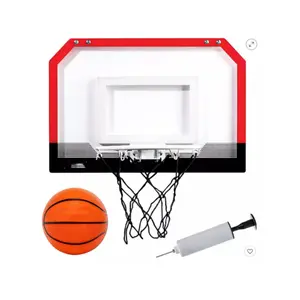 Sports Over the Door Indoor Mini-Basketball Hoop with Ball and Pump - Breakaway Pro Style Steel Rim – Shatter Resistant Backboard and a large 9.5in metal rim with a quality net