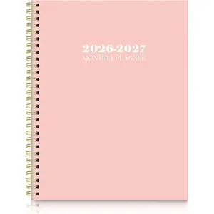 Monthly Planner 2026-2027, 24 Months Calendar Planner 2026-2027, 7.5" x 10" B5 Planner, -wire Spiral Bound, Durable  Cover, Thick No-Bleed Paper,