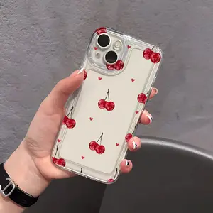 A Personalized Phone Case with a Full-Screen Red Cherry Pattern for Iphone17/Iphone 16 Pro/Iphone 16 Plus/Iphone 17 Pro Max/Iphone 15/15 Plus/15 Pro/15 Pro Max, Iphone 14/14 Plus/14 Pro/14 Pro Max, Iphone 13/13 Pro/13 Pro Max, Iphone 12/12 Pro/12 Pro Max