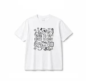 Born To yarp Forced To Chart T-Shirt, Nurse Shirt Coquette Registered Nurse Tee, Funny Nurse Practitioner Tshirt, Nurse Sweatshirt Fit Day