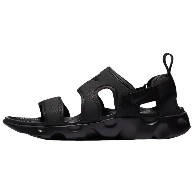 NIKE Women's Owaysis Sports Sandal - 'Triple Black' Outdoor Athletic Footwear, Rubber, Secure Fit, Adjustable, Lightweight, Cushioned, Traction, Casual, Solid, Contoured Footbed, Outdoor Adventures, Warm-Weather Outings, Adjustable Strap