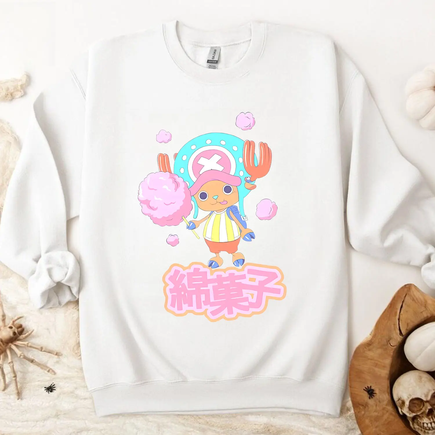 One Piece Chopper Cotton Candy Kanji T-Shirt