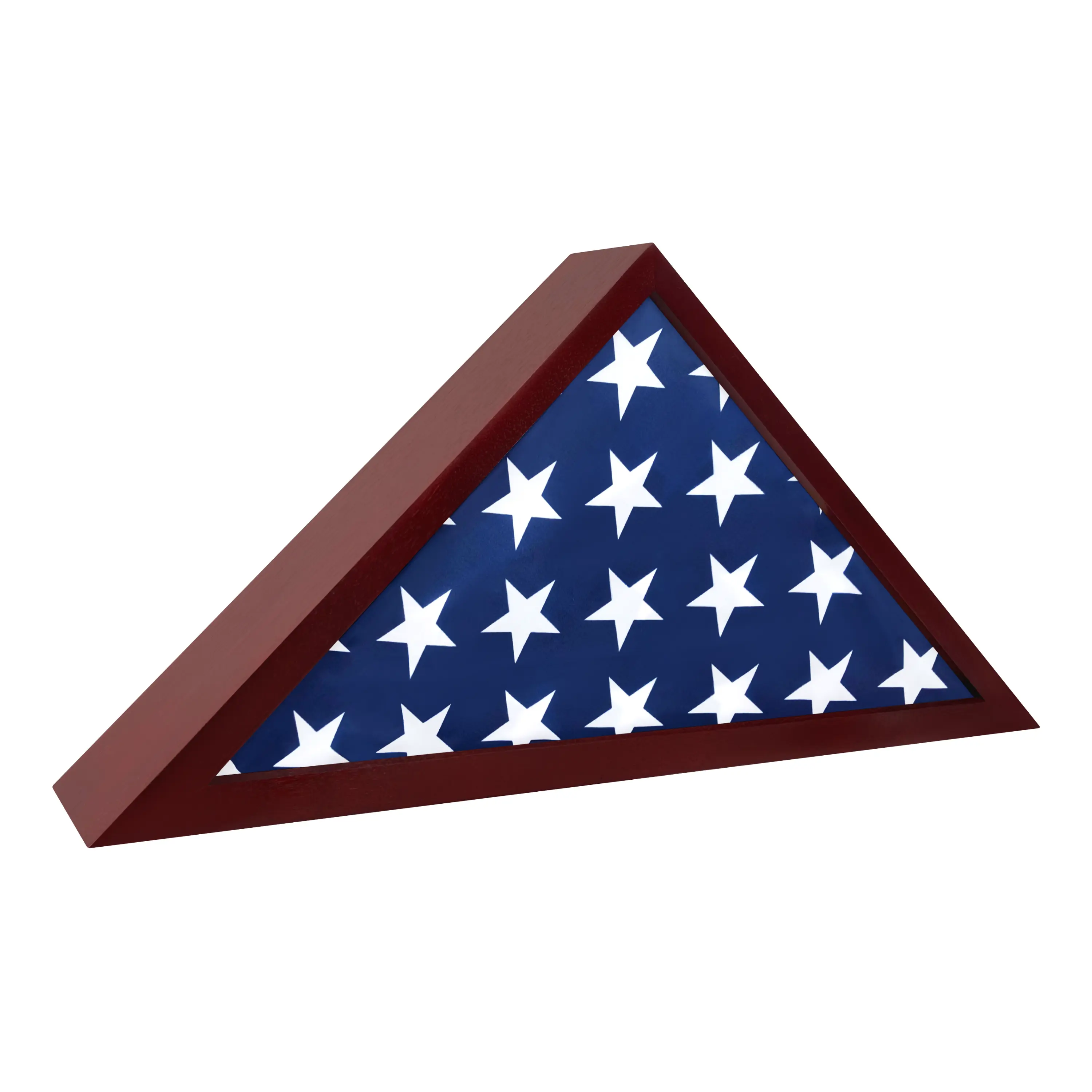 ILOT Flag Case for American Veteran Burial Flag Solid Wood Military Flag Display Case Funeral Flag Shadow Boxes Memorial Frames Decor
