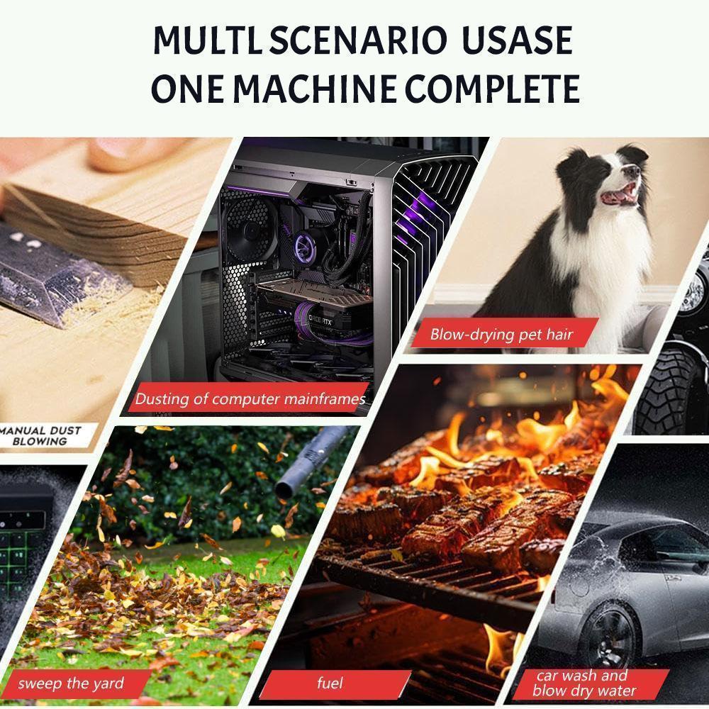 Cordless Leaf Blower, Cordless Leaf Blower Handheld, Mini Turbo Jet Blowers, Super Power Air Duster for Yard/Patio/Car/Lawn Cleaning,for Valentine’s Day Gift