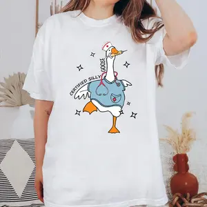 Certified Silly Goose Shirt, Nurse Silly Goose T-shirt, Nursing Certified Shirt, Gift For Nurse, Licensed Silly Goose, Nurse Appreciation Shirt, Funny Goose T-shirt, Trendy Gift For Her, Unisex T-Shirt in all sizes and colors for Men and Women