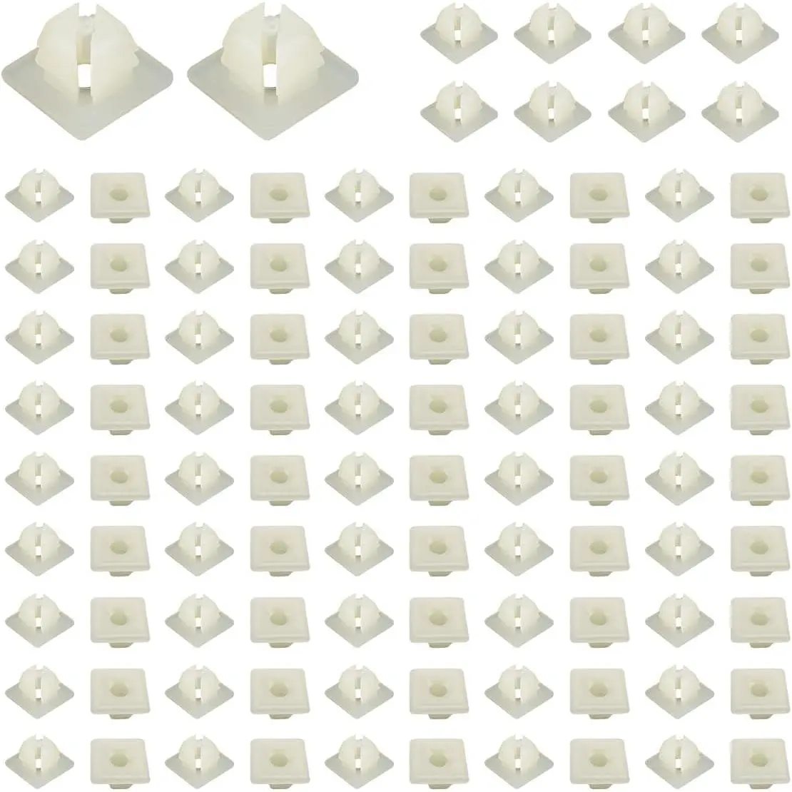 100 PCS License Plate Screw Inserts, Nylon Screw Inserts for Front Back License Plate, License Plate Nut Bracket Clip Fasteners for Cruze, Equinox, Traverse, Car Accessories Portable Rechargeable Tire Inflator with Gauge