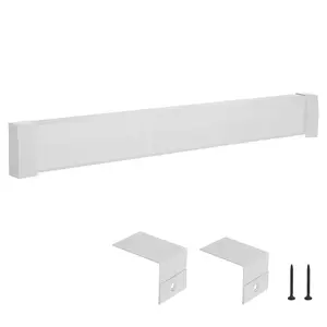 fathersdaygift VEVOR Baseboard Heater Covers, Premium Series 5 ft Standard Electric Heating Unit Front Cover for Home Improvement, Heavy-duty Steel, Easy Installation for Bedroom Replacing Old Cover, White
