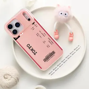 PIKPAKA plane travel ticket japan Phone Case For IPhone 17 16 15 14 13 12 11 Pro Max Plus Mini Case Luxurious Jelly-like materialFashionable Durable  Crystal Clear Uniquely Stylish Shock-Absorbent & Scratch-Resistant for a Perfect Fit