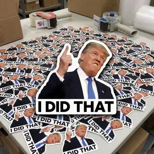 I did that trump sticker ,Anti Trump Sticker,Political Humor,Waterproof Vinyl Decals,Laptop Sticker Bundle, Bulk Sticker Set Gift