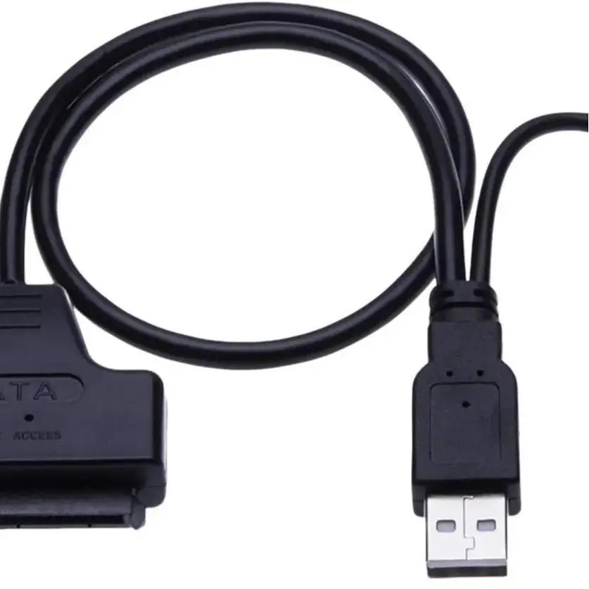 Dual USB 2.0 to SATA Converter Adapter Cable with SATA Compatibility for Seagate, Fujitsu, WD Digital, Samsung Vertex, Toshiba, Kingston, Imation, HGST, HP, Cisco, Hitachi, Adata, Dell Hard Drives