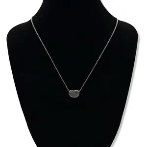 Pre-owned Tiffany & Co Sterling Silver Medium Bean Necklace TIF1032