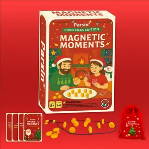 Portable Upgraded Magnetic Chess Game with bonus cards - Updated Set with 20 Magnets, Travel Pouch, Perfect for Kids & Adults by Parsin (Come with 3 Versions)