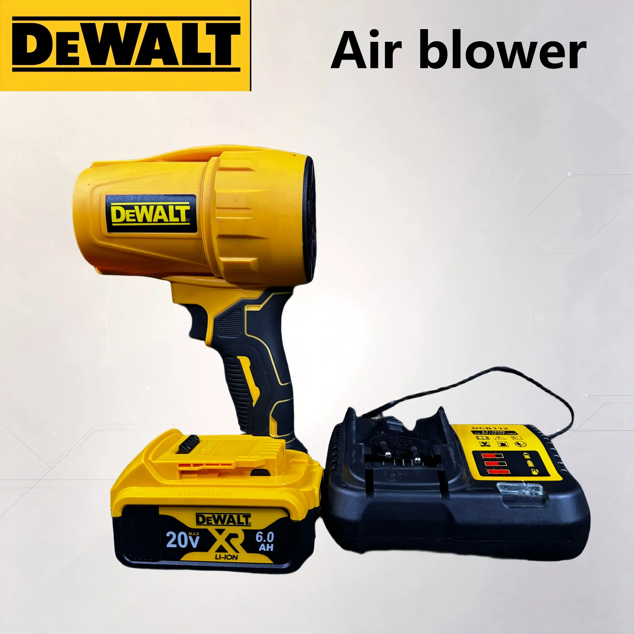 Dewalt Cordless Portable Air Blower, Ergonomic Grip Hand Tool for Garage Cleaning, Hardware Maintenance Tasks construction project high torque variable speed control impact rate renovation high-quality automotive diy power brushless kit