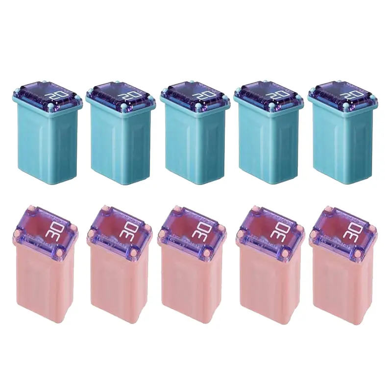 10 PCS of 20Amp 30Amp Miniature Box Fuses FMM MCASE Type FMM Maxi Fuses ("Low Blow") US
