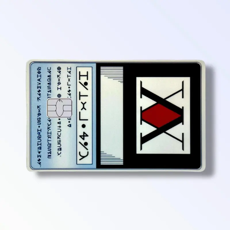Hunter x Hunter License Credit Card Sticker Debit Skin Decal Cover Waterproof Vinyl Easy To Apply